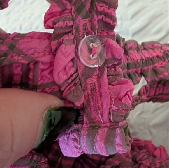 Free People NWOT Tag You're It Tank sz Med in Pink/ Green Combo - Picture 7 of 14